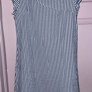 Zolucky Brand Striped Dress in Navy and White